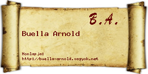 Buella Arnold névjegykártya